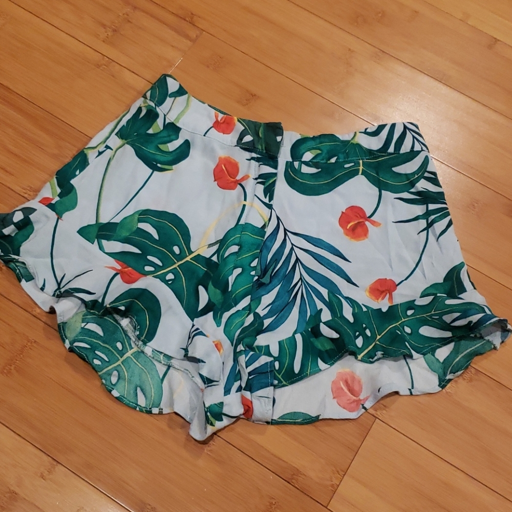 Zara Tropical Print Shorts - Picture 3 of 6